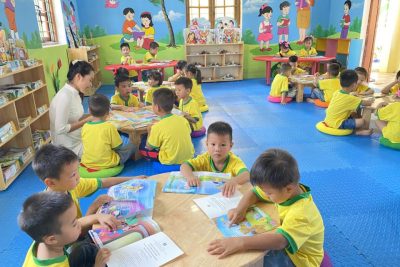 HÀNH TRÌNH KHÁM PHÁ CỦA CÁC BÉ MẦM NON TẠI THƯ VIỆN TRƯỜNG MẦM NON AN ĐỔ