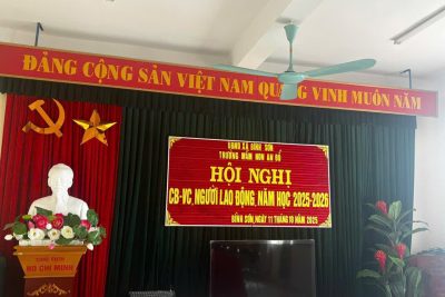 HỘI NGHỊ CÁN BỘ- VIÊN CHỨC, NGƯỜI LAO ĐỘNG NĂM HỌC 2025 – 2026