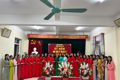 TRƯỜNG MẦM NON AN ĐỔ TỔ CHỨC GẶP MẶT KỶ NIỆM NGÀY QUỐC TẾ PHỤ NỮ 8/3