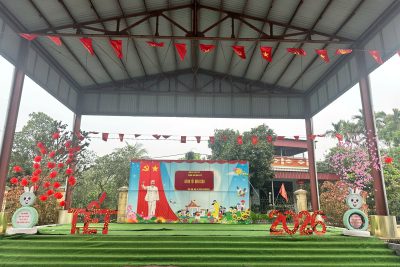 KHÔNG KHÍ CHUẨN BỊ ĐÓN TẾT TẠI TRƯỜNG MẦM NON AN ĐỔ